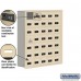 Salsbury Cell Phone Storage Locker - with Front Access Panel - 7 Door High Unit (8 Inch Deep Compartments) - 35 A Doors (34 usable) - Sandstone - Recessed Mounted - Resettable Combination Locks  19178-35SRC